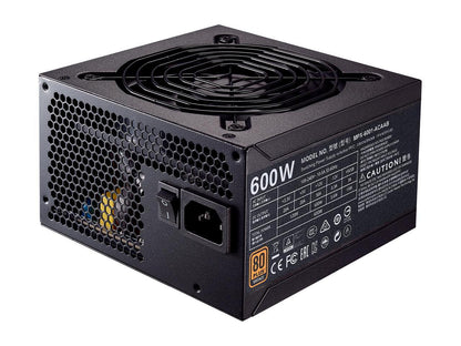 Cooler Master Mwe Bronze 600 Mpx-6001-Acaab-Us 600W 80 Plus Bronze Atx 12V V2.31 Power Supply