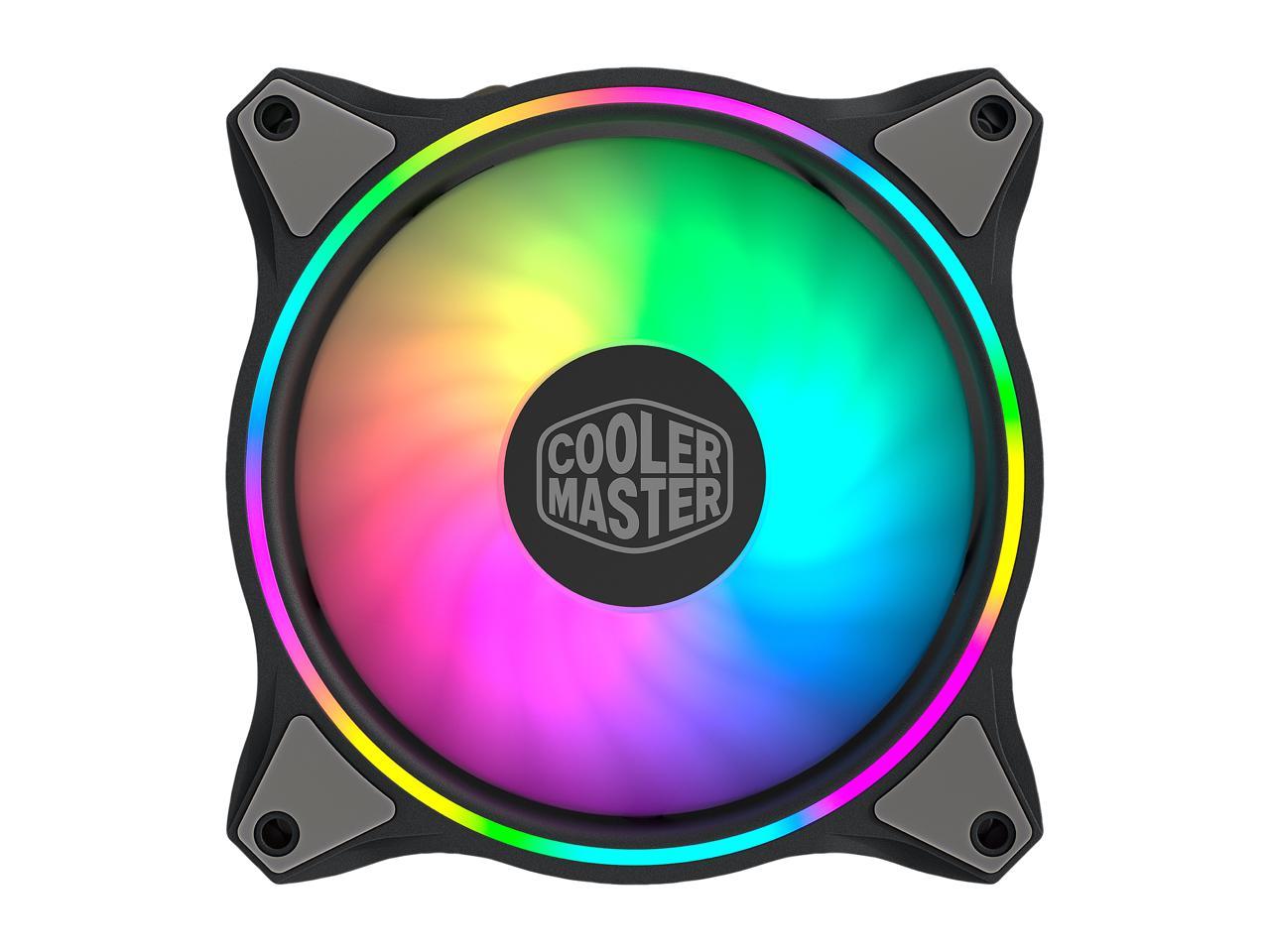 Cooler Master Masterfan Mf120 Halo Duo-Ring Addressable Rgb Lighting 120Mm 3 Pack W/ 24