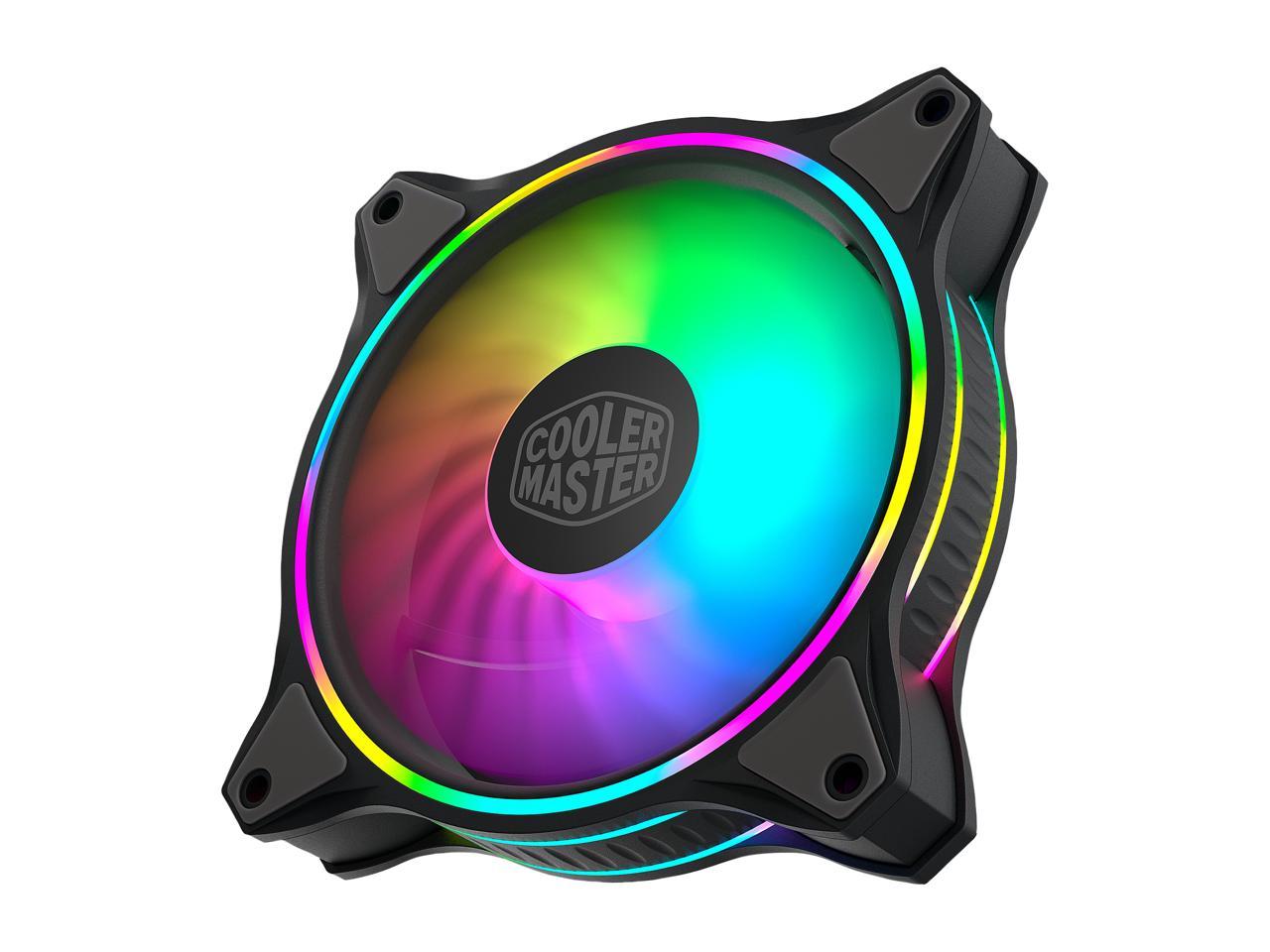 Cooler Master Masterfan Mf120 Halo Duo-Ring Addressable Rgb Lighting 120Mm 3 Pack W/ 24