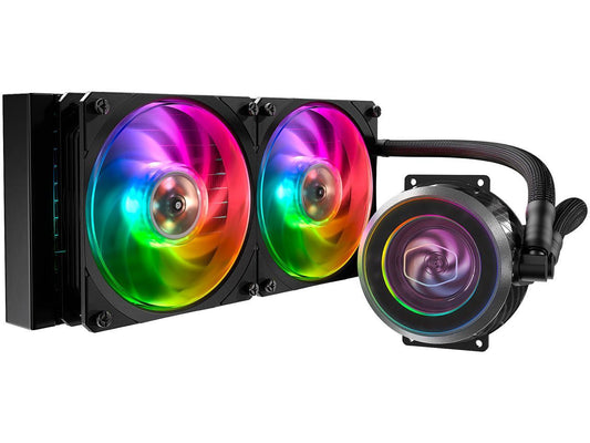 Cooler Master Masterliquid Ml240P Mirage Argb Close-Loop Aio Cpu Liquid Cooler, 240 Radiator,