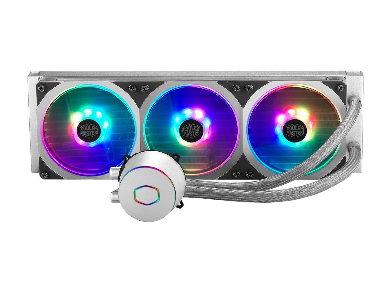 Cooler Master Masterliquid Ml360P Silver Edition Argb Close-Loop Aio Cpu Liquid Cooler, 360