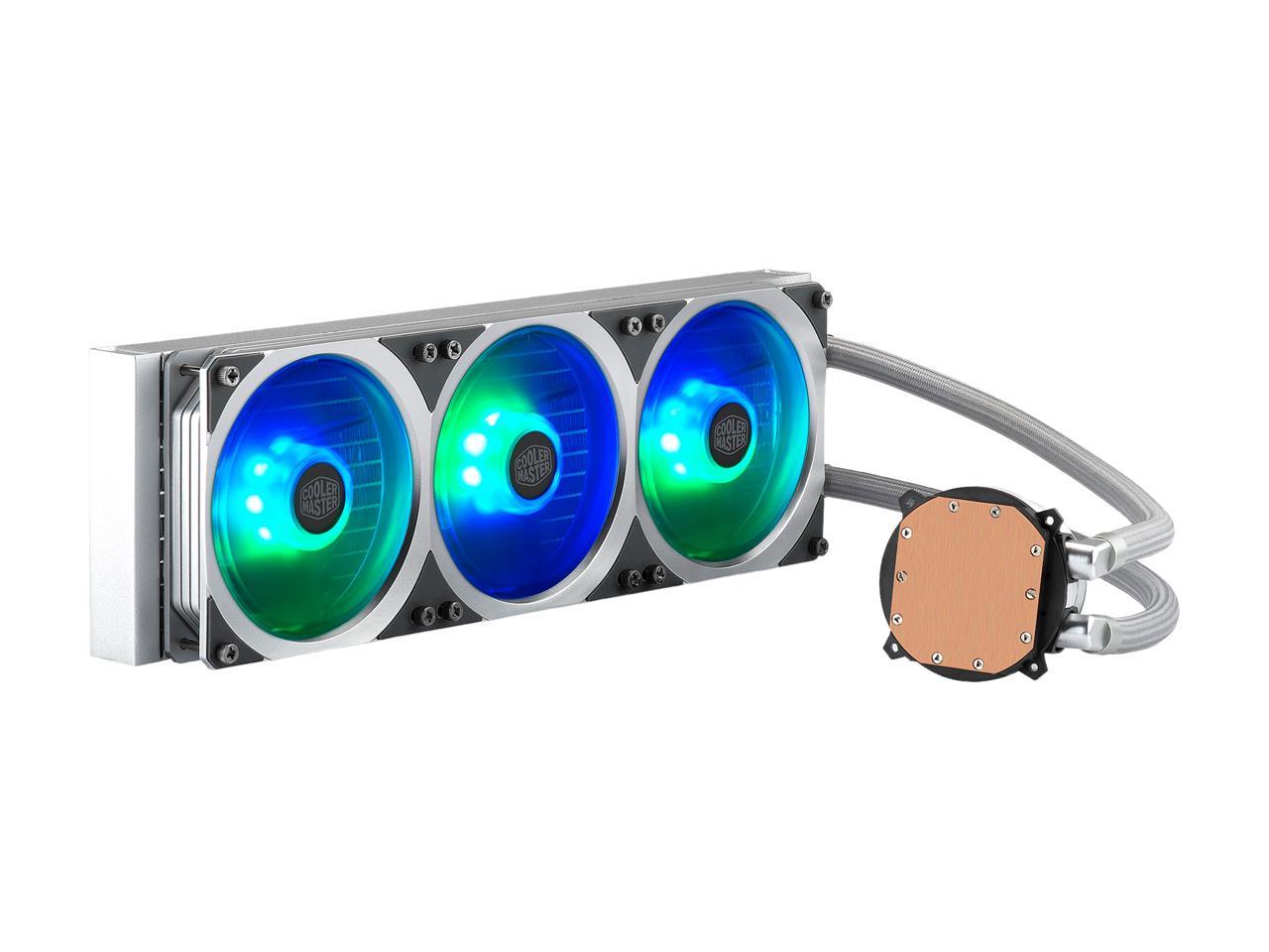 Cooler Master Masterliquid Ml360P Silver Edition Argb Close-Loop Aio Cpu Liquid Cooler, 360