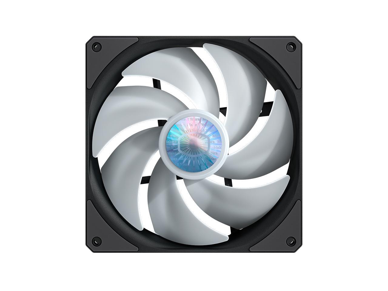 Cooler Master Sickleflow 140 V2 Addressable Rgb Square Frame Fan, Individually Customizable Leds,