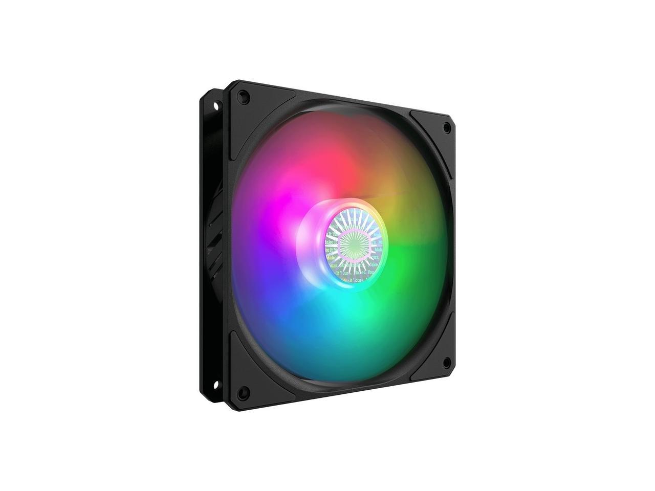 Cooler Master Sickleflow 140 V2 Addressable Rgb Square Frame Fan, Individually Customizable Leds,