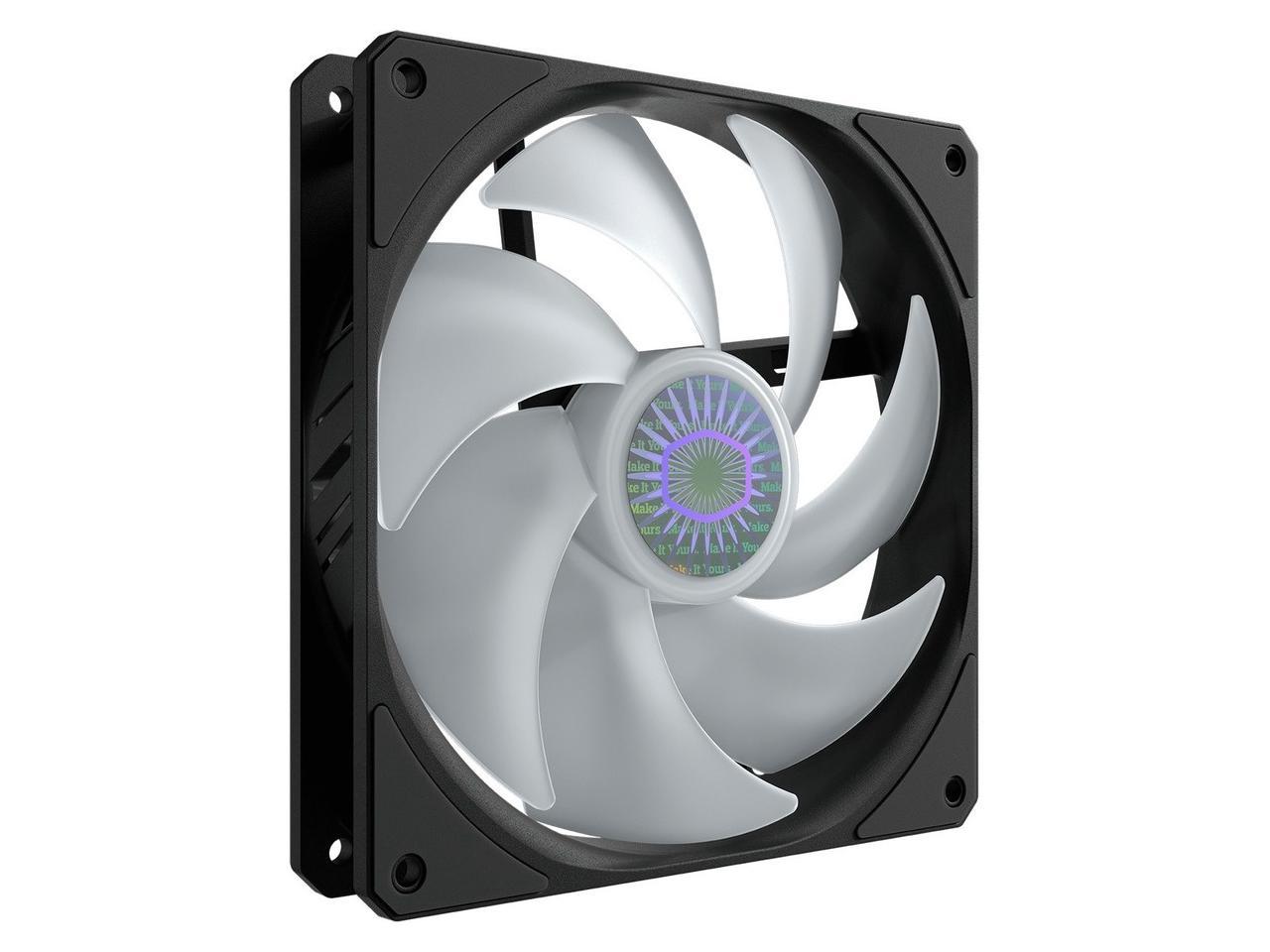Cooler Master Sickleflow 140 V2 Addressable Rgb Square Frame Fan, Individually Customizable Leds,