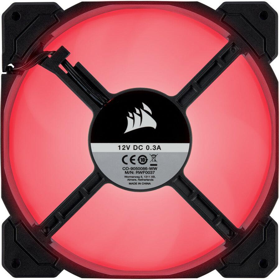 Corsair Af Series Af140 Led (2018) Co-9050089-Ww 140Mm Red Led Case Fan, 2-Pack