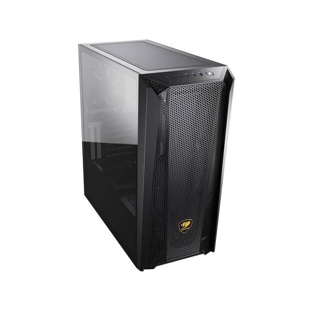 Cougar Mx660 Mesh Mid-Tower Case With Mesh Front Panel And Clear Tempered Glass Left Panel