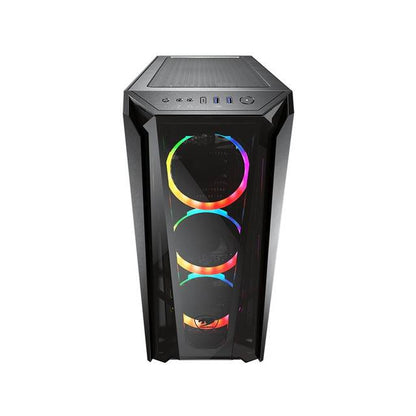 Cougar Mx660 T Mid-Tower Case With Transparent Front Panel And Clear Tempered Glass Left Panel