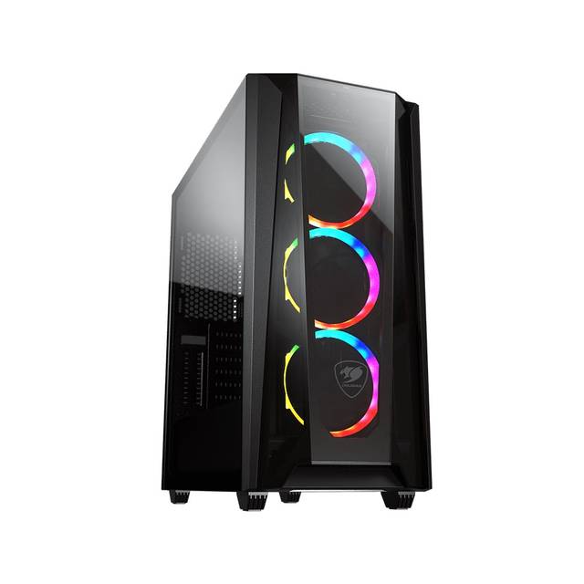 Cougar Mx660 T Mid-Tower Case With Transparent Front Panel And Clear Tempered Glass Left Panel