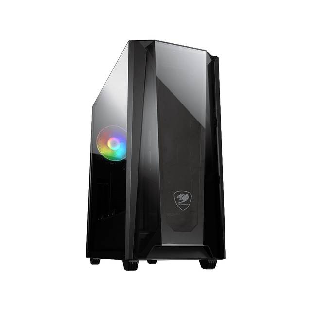 Cougar Mx660 T Mid-Tower Case With Transparent Front Panel And Clear Tempered Glass Left Panel