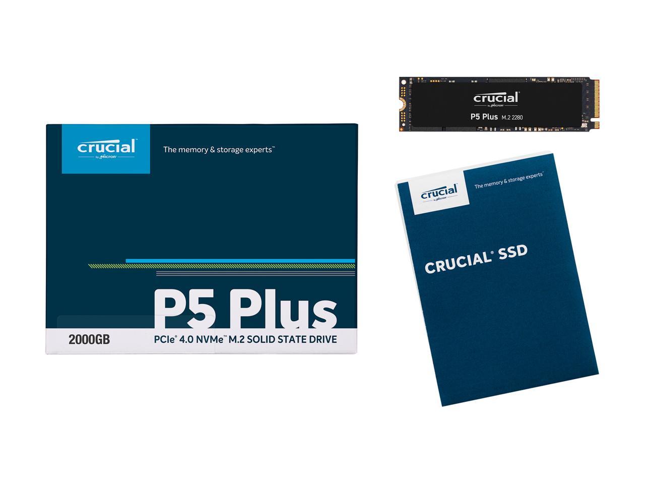 Crucial P5 Plus Ct2000P5Pssd8 2Tb Pcie 4.0 3D Nand Nvme M.2 Internal Solid State Drive