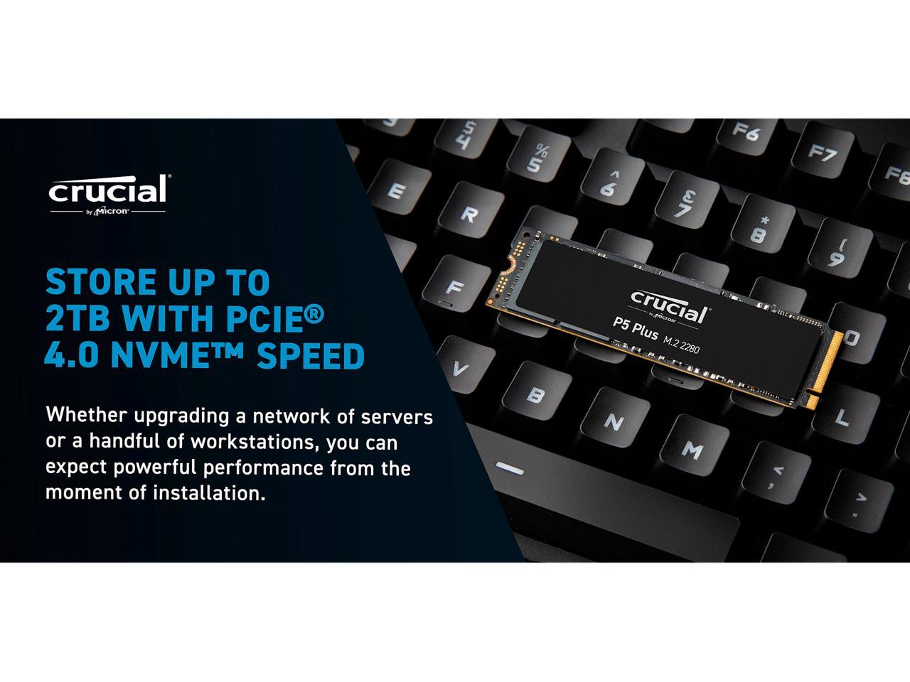 Crucial P5 Plus M.2 500Gb Pci-Express 4.0 Nvme 3D Nand Internal Solid State Drive (Ssd) Ct500P5Pssd8