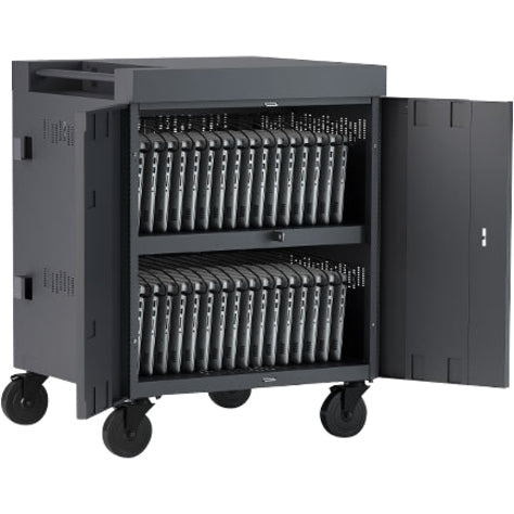Cube Cart 16Ac 270Deg Doors,Features 270 Degree Door Blk Pumice