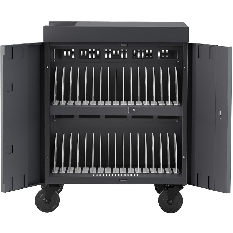 Cube Cart 36Ac 270Deg Doors,Features 270 Degdoors Black Pumice