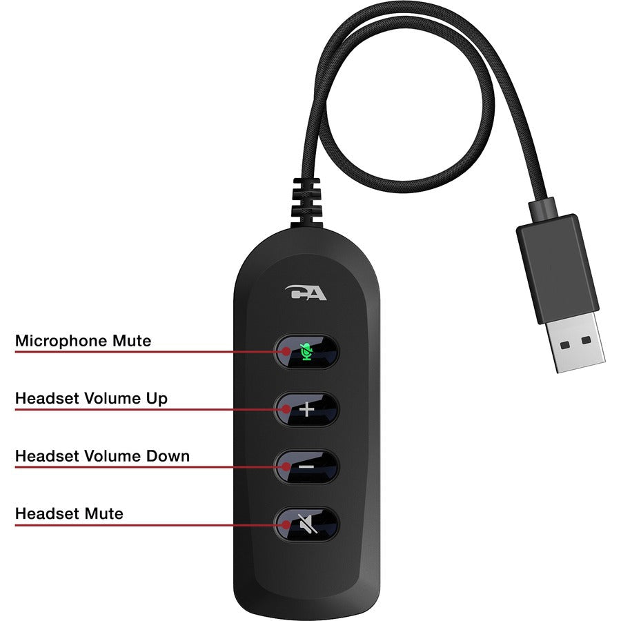 Cyber Acoustics Stereo Headset With Usb & 3.5Mm