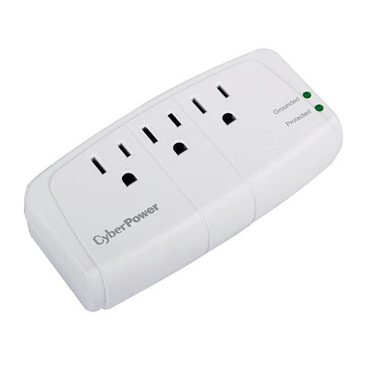 Cyberpower Csb300W Surge Protector White 3 Ac Outlet(S) 125 V
