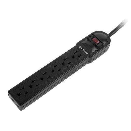 Cyberpower Csb6012 Surge Protector Black 6 Ac Outlet(S) 400 V 3.6 M