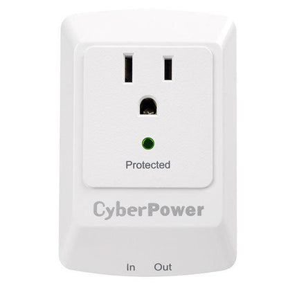 Cyberpower Csp100Tw Surge Protector White 1 Ac Outlet(S) 125 V