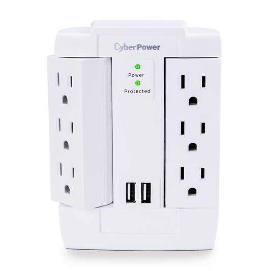 Cyberpower Csp600Wsurc2 Surge Protector White 6 Ac Outlet(S) 125 V