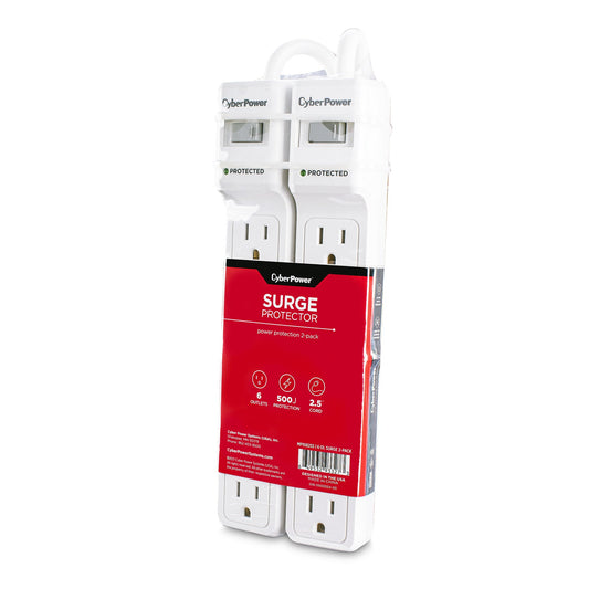 Cyberpower Mp1082Ss Surge Protector White 6 Ac Outlet(S) 125 V 0.8 M