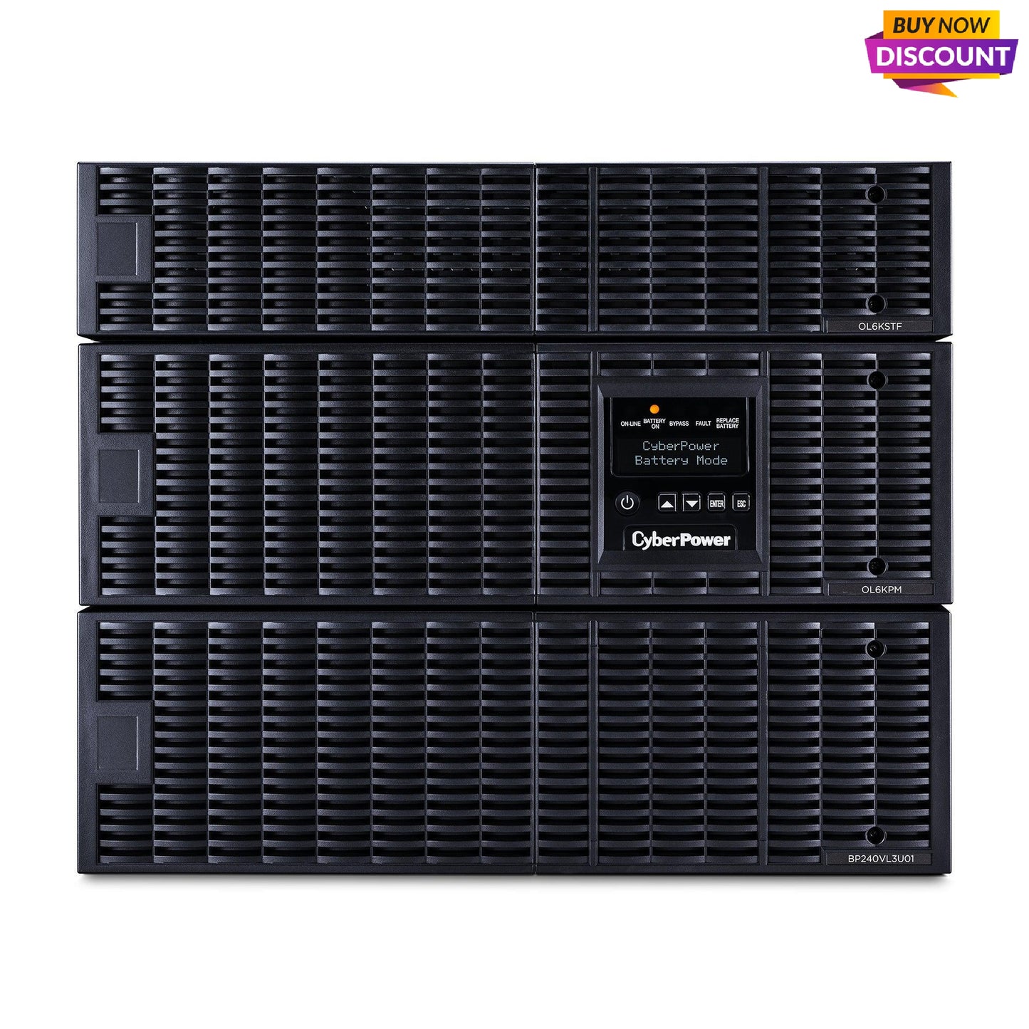 Cyberpower Ol6Krtf Uninterruptible Power Supply (Ups) Double-Conversion (Online) 6 Kva 5400 W 10 Ac Outlet(S)