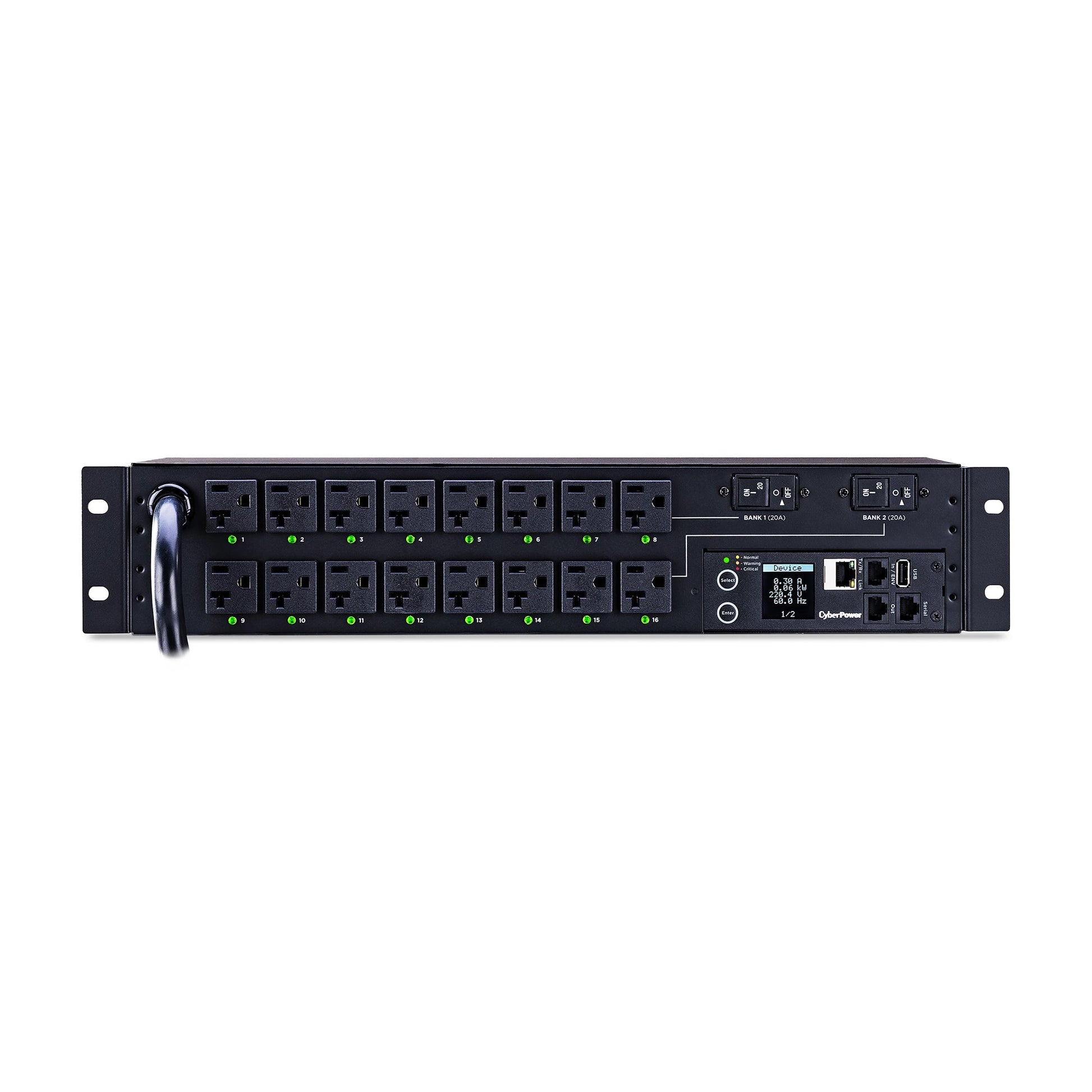 Cyberpower Pdu41003 Power Distribution Unit (Pdu) 16 Ac Outlet(S) 2U Black