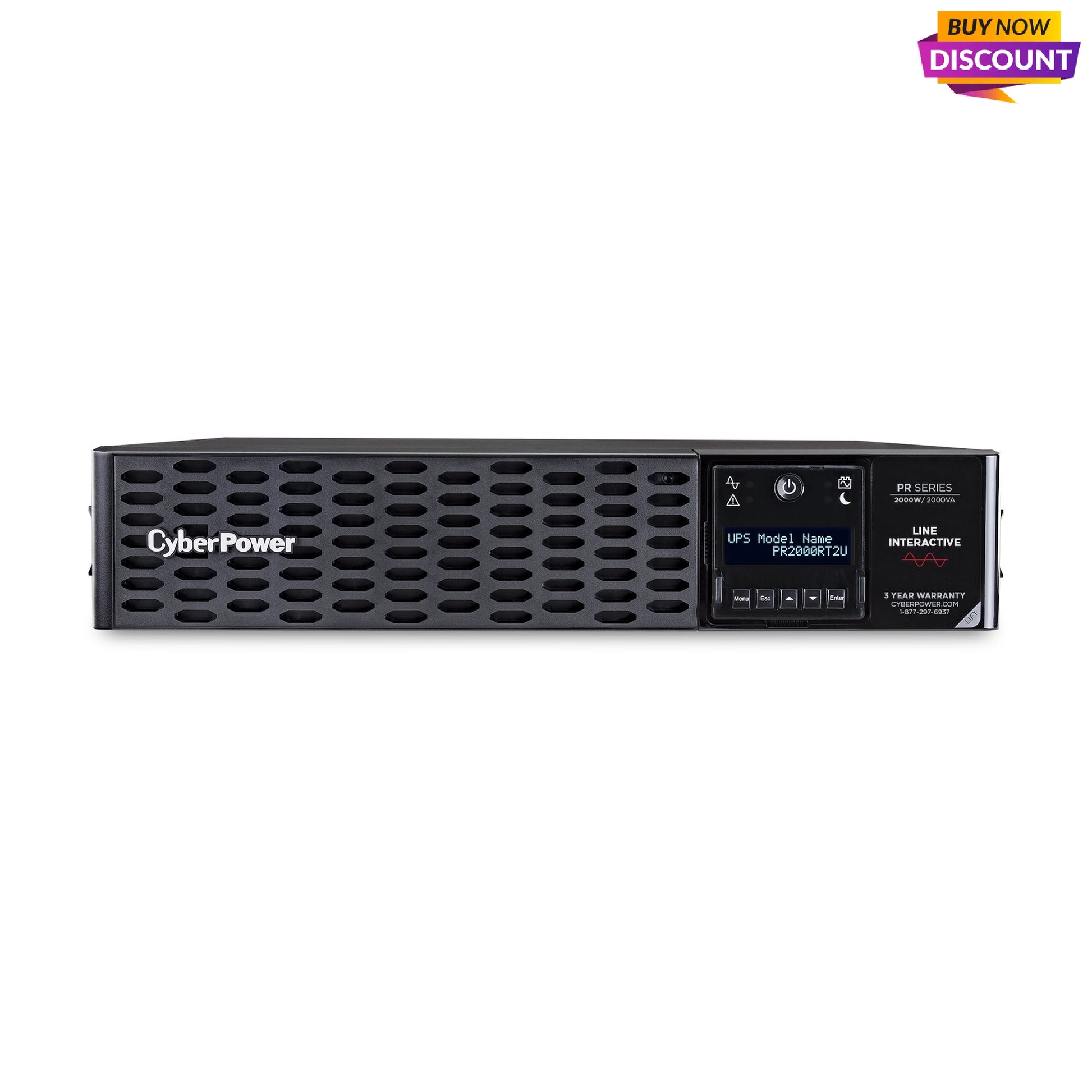 Cyberpower Pr2000Rt2Un Uninterruptible Power Supply (Ups) Line-Interactive 2 Kva 2000 W 8 Ac Outlet(S)