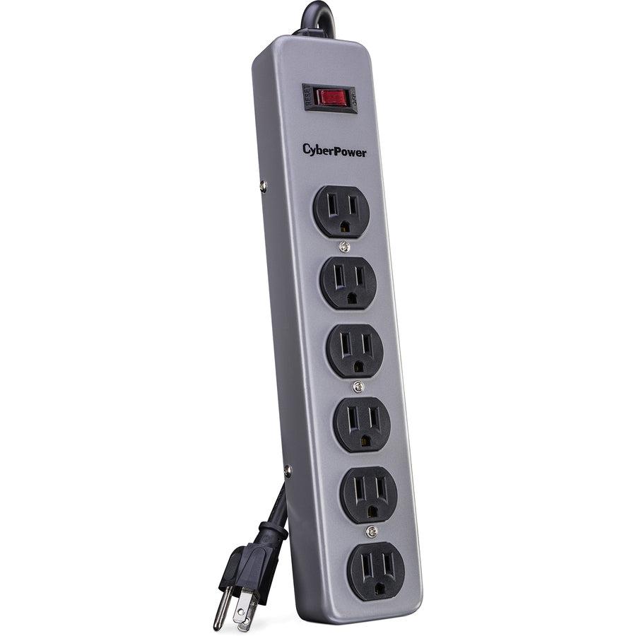 Cyberpower B608Mgy Surge Protector Black, Grey 6 Ac Outlet(S) 125 V 2.4 M