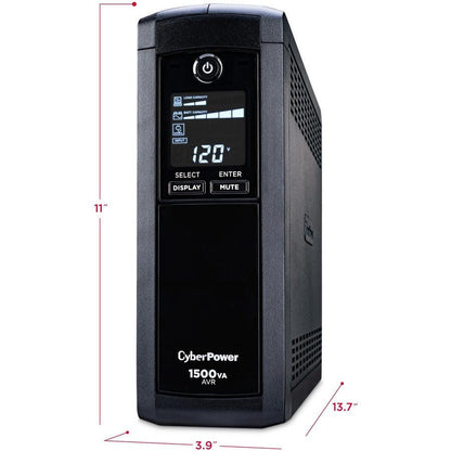 Cyberpower Cp1500Avrlcdtaa Uninterruptible Power Supply (Ups) Line-Interactive 1.5 Kva 900 W 12 Ac Outlet(S)