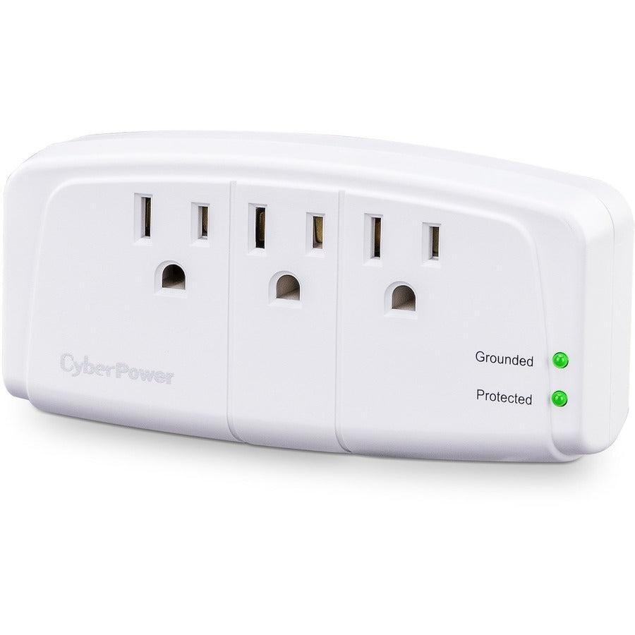 Cyberpower Csb300W Surge Protector White 3 Ac Outlet(S) 125 V