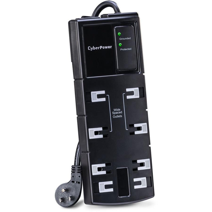 Cyberpower Csb808 Surge Protector Black 8 Ac Outlet(S) 125 V 2.44 M