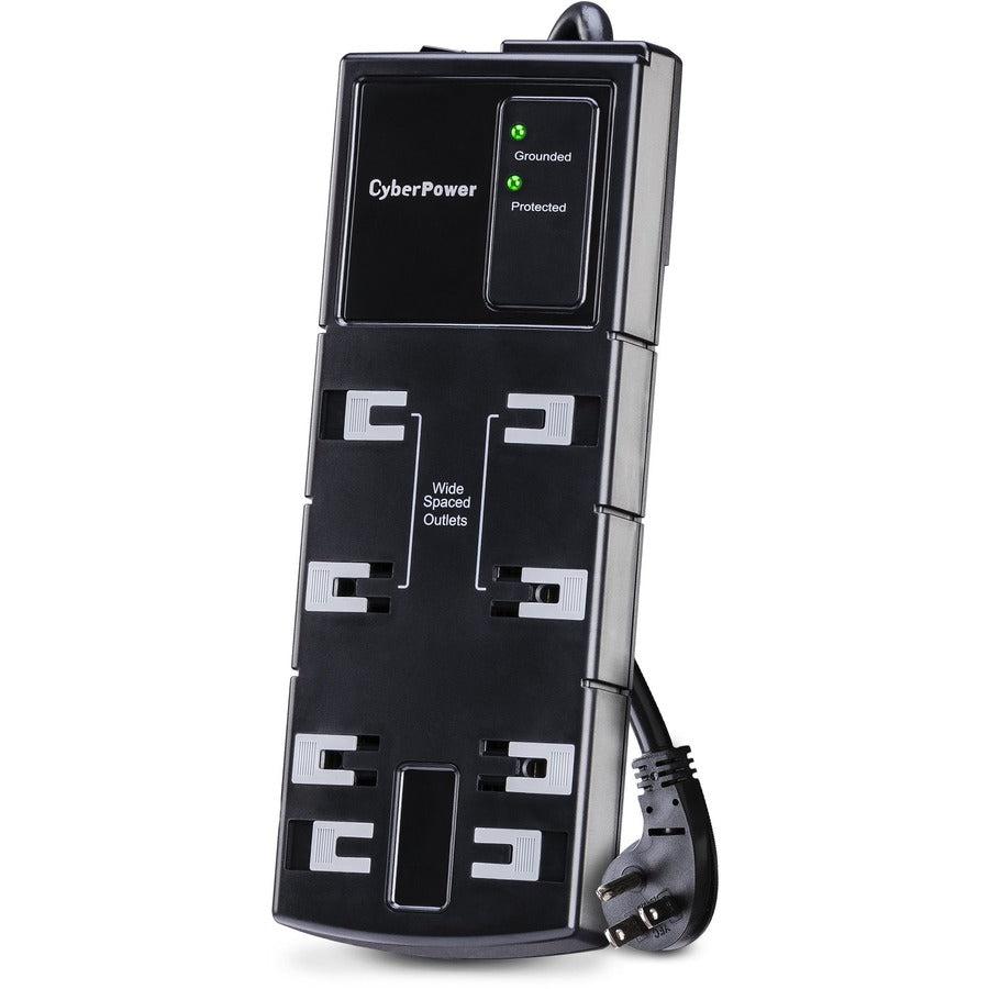 Cyberpower Csb808 Surge Protector Black 8 Ac Outlet(S) 125 V 2.44 M
