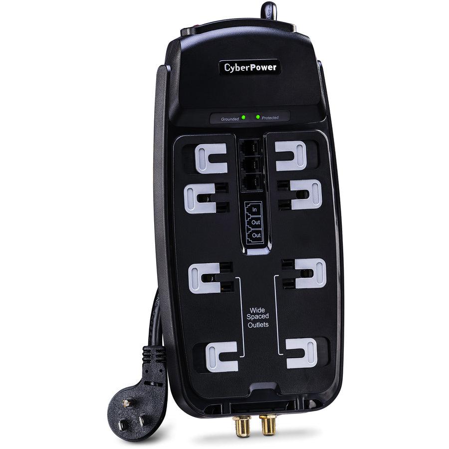 Cyberpower Csht808Tc Surge Protector Black 8 Ac Outlet(S) 125 V 2.4 M