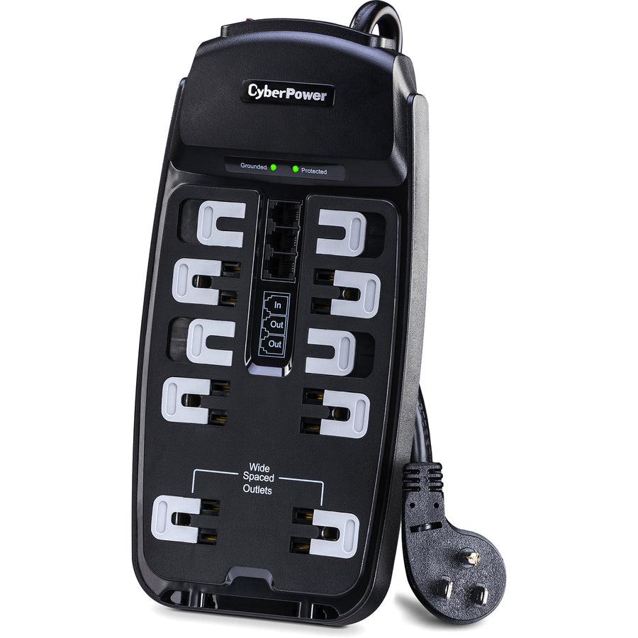 Cyberpower Csp1008T Surge Protector Black 10 Ac Outlet(S) 125 V 2.4 M