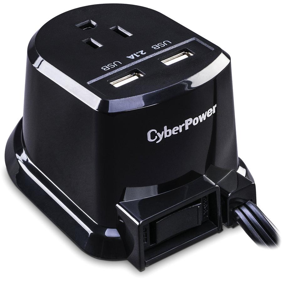 Cyberpower Csp105U Surge Protector Black 1 Ac Outlet(S) 125 V 1.5 M