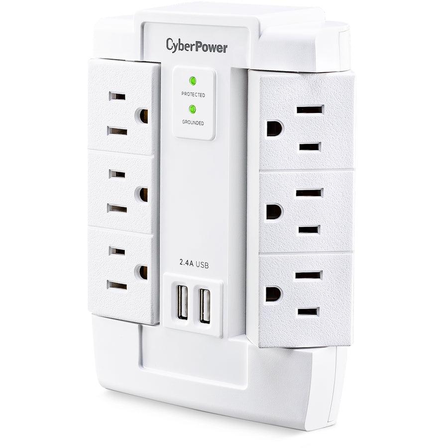 Cyberpower Csp600Wsurc2 Surge Protector White 6 Ac Outlet(S) 125 V