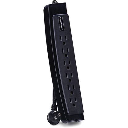 Cyberpower Csp604T Surge Protector Black 6 Ac Outlet(S) 125 V 1.2 M