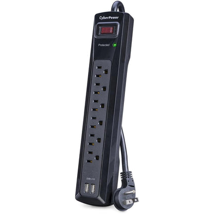 Cyberpower Csp604U Surge Protector Black 6 Ac Outlet(S) 125 V 1.25 M