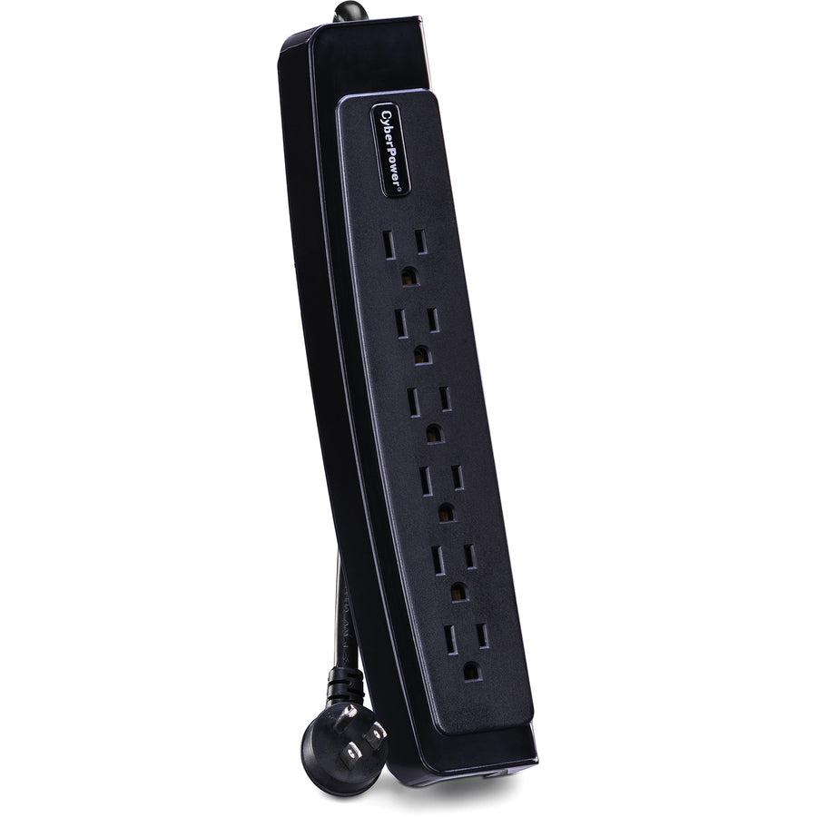 Cyberpower Csp606T Surge Protector Black 6 Ac Outlet(S) 125 V 1.8 M