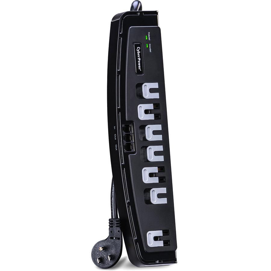 Cyberpower Csp706T Surge Protector Black 7 Ac Outlet(S) 125 V 1.8 M