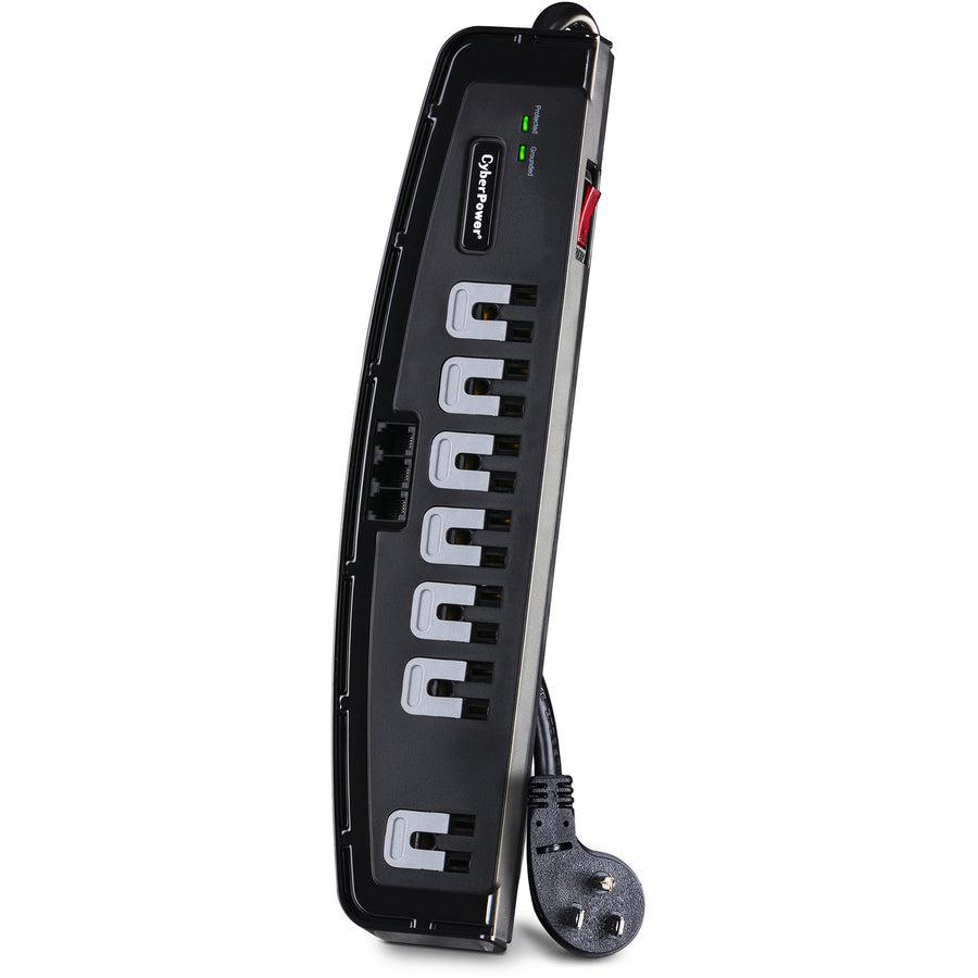 Cyberpower Csp708T Surge Protector Black 7 Ac Outlet(S) 125 V 2.4 M