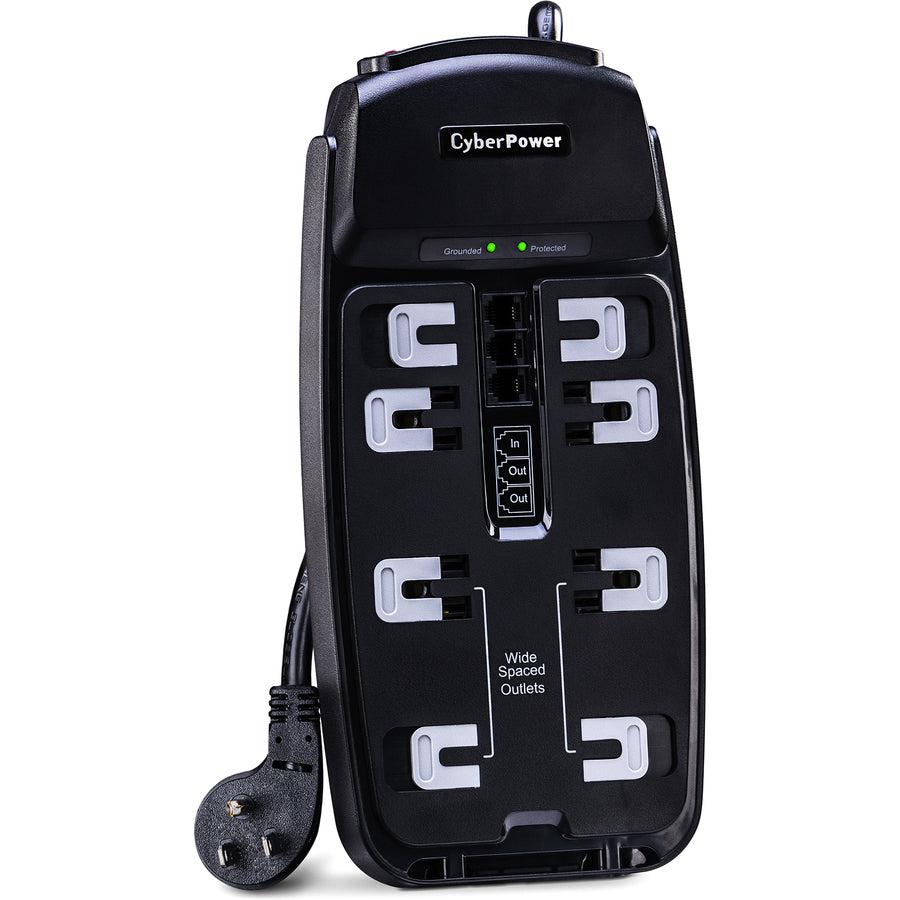 Cyberpower Csp806T Surge Protector Black 8 Ac Outlet(S) 125 V 1.8 M