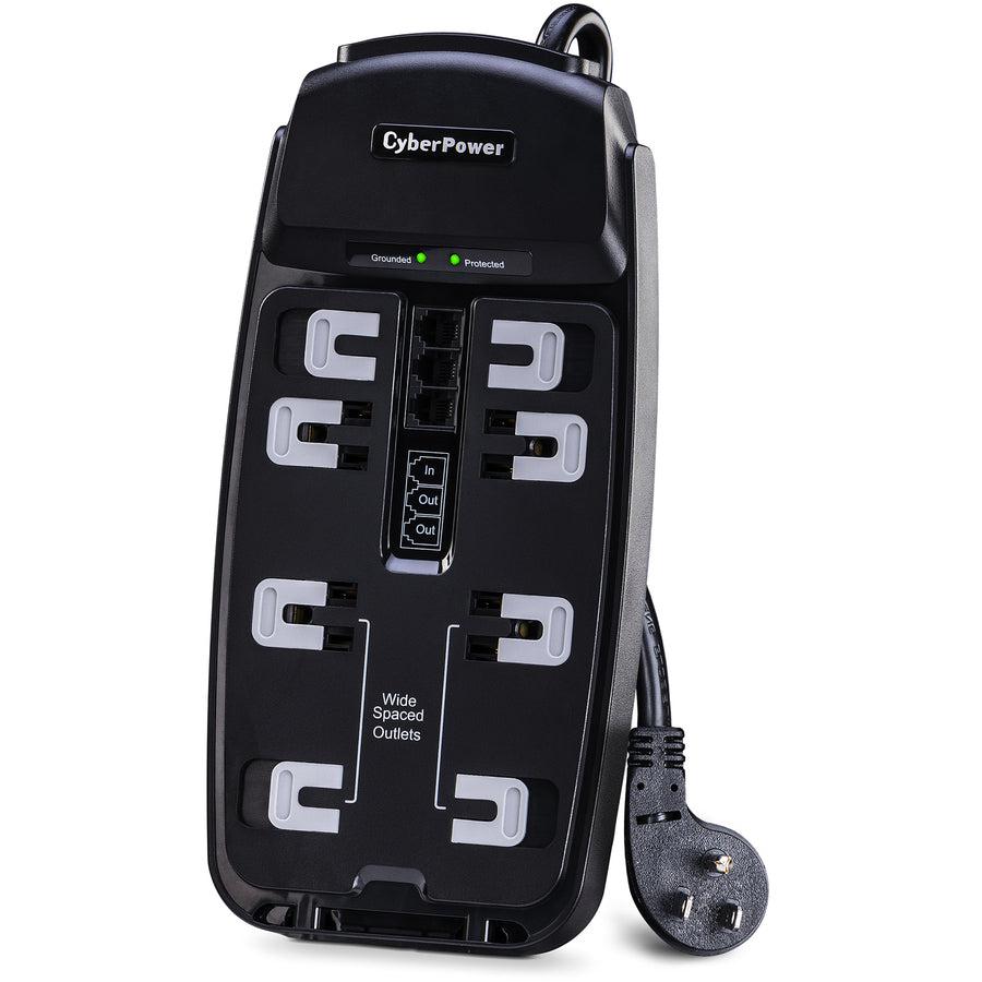 Cyberpower Csp806T Surge Protector Black 8 Ac Outlet(S) 125 V 1.8 M