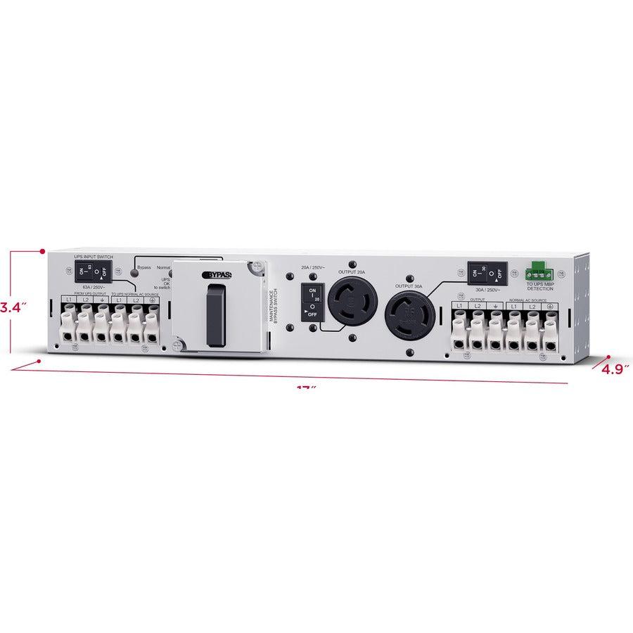 Cyberpower Mbp63A2 Power Distribution Unit (Pdu) 3 Ac Outlet(S) 2U