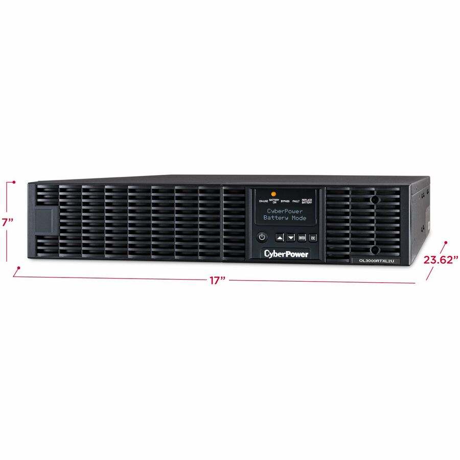 Cyberpower Ol3000Rtxl2Un Uninterruptible Power Supply (Ups) Double-Conversion (Online) 3 Kva 2700 W 7 Ac Outlet(S)