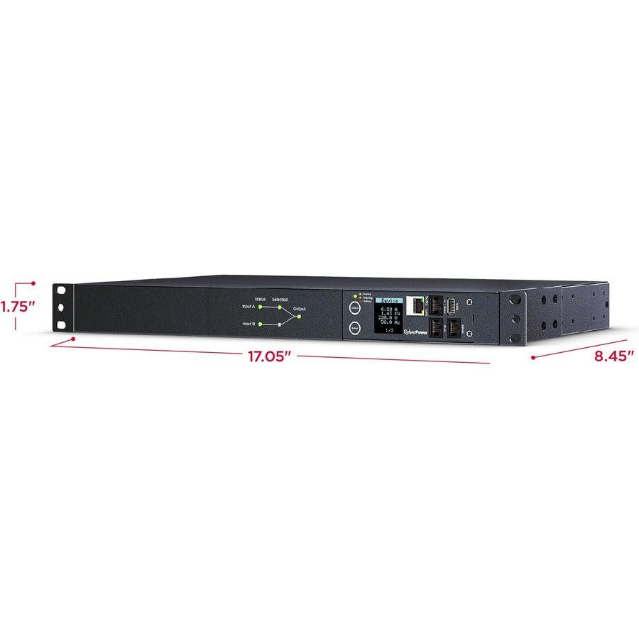 Cyberpower Pdu44005 Power Distribution Unit (Pdu) 8 Ac Outlet(S) 1U Grey