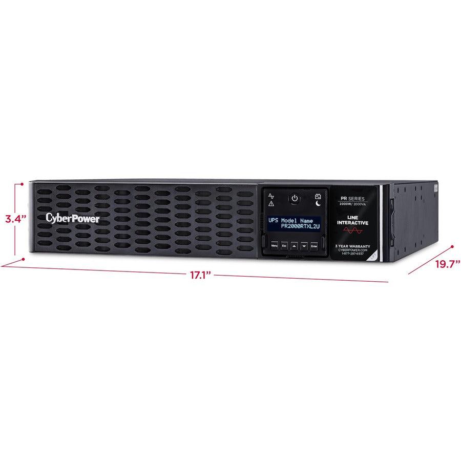 Cyberpower Pr2000Rtxl2Utaa Uninterruptible Power Supply (Ups) Line-Interactive 2 Kva 2000 W 8 Ac Outlet(S)