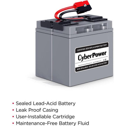 Cyberpower Rb12170X2A Ups Battery Sealed Lead Acid (Vrla) 12 V 17 Ah