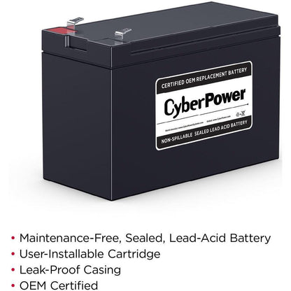 Cyberpower Rb1270C Ups Battery Sealed Lead Acid (Vrla) 12 V 7 Ah