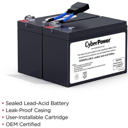 Cyberpower Rb1270X2E Ups Battery Sealed Lead Acid (Vrla) 12 V 7 Ah